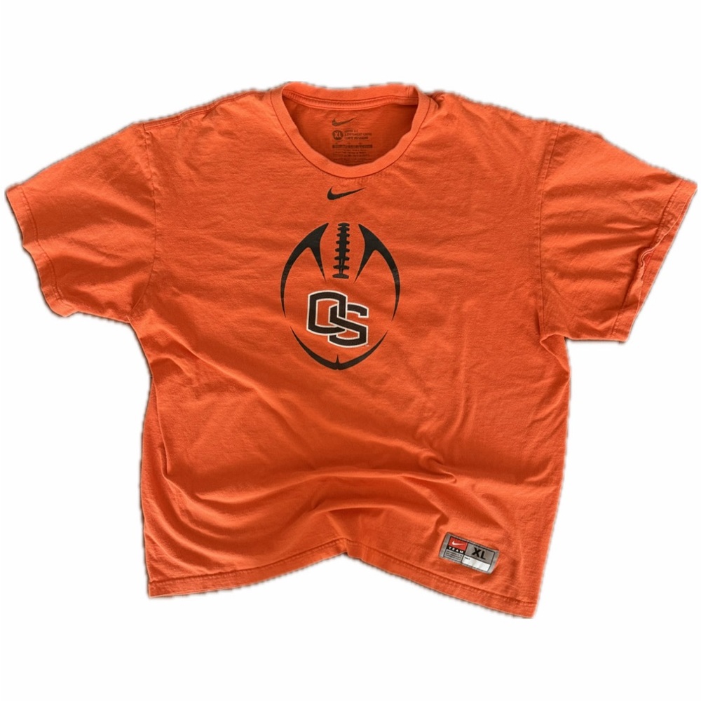 Vintage Nike Center Swoosh Oregon State Beavers Football T-Shirt — Size XL